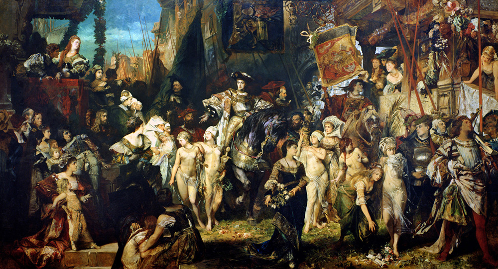 entry of emperor charles V into antwerp